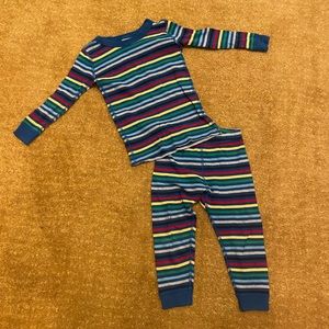 Hanna Andersson striped pajama set 2T